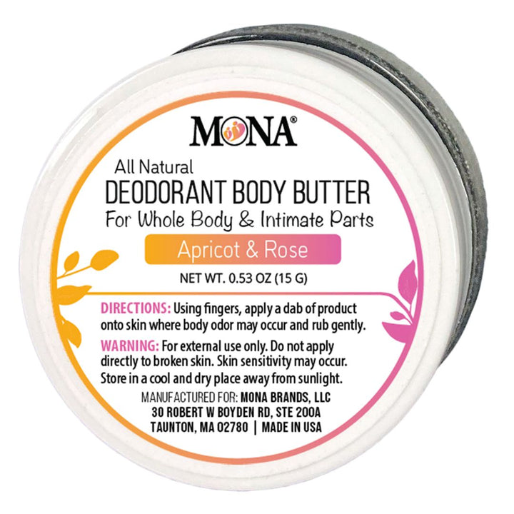 Deodorant for Whole Body & Intimate Parts Travel Sized | 0.53 oz jar
