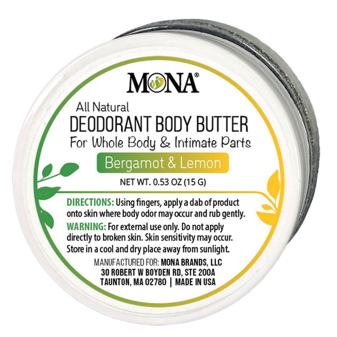 Deodorant for Whole Body & Intimate Parts Travel Sized | 0.53 oz jar