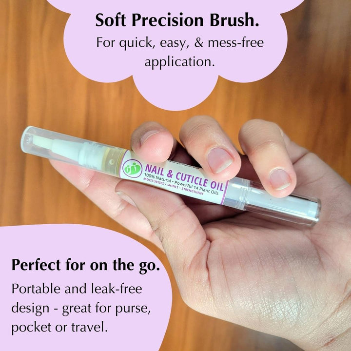 All Natural Cuticle and Nail Oil Pen That Strengthens Protects Nails & Travel Ready