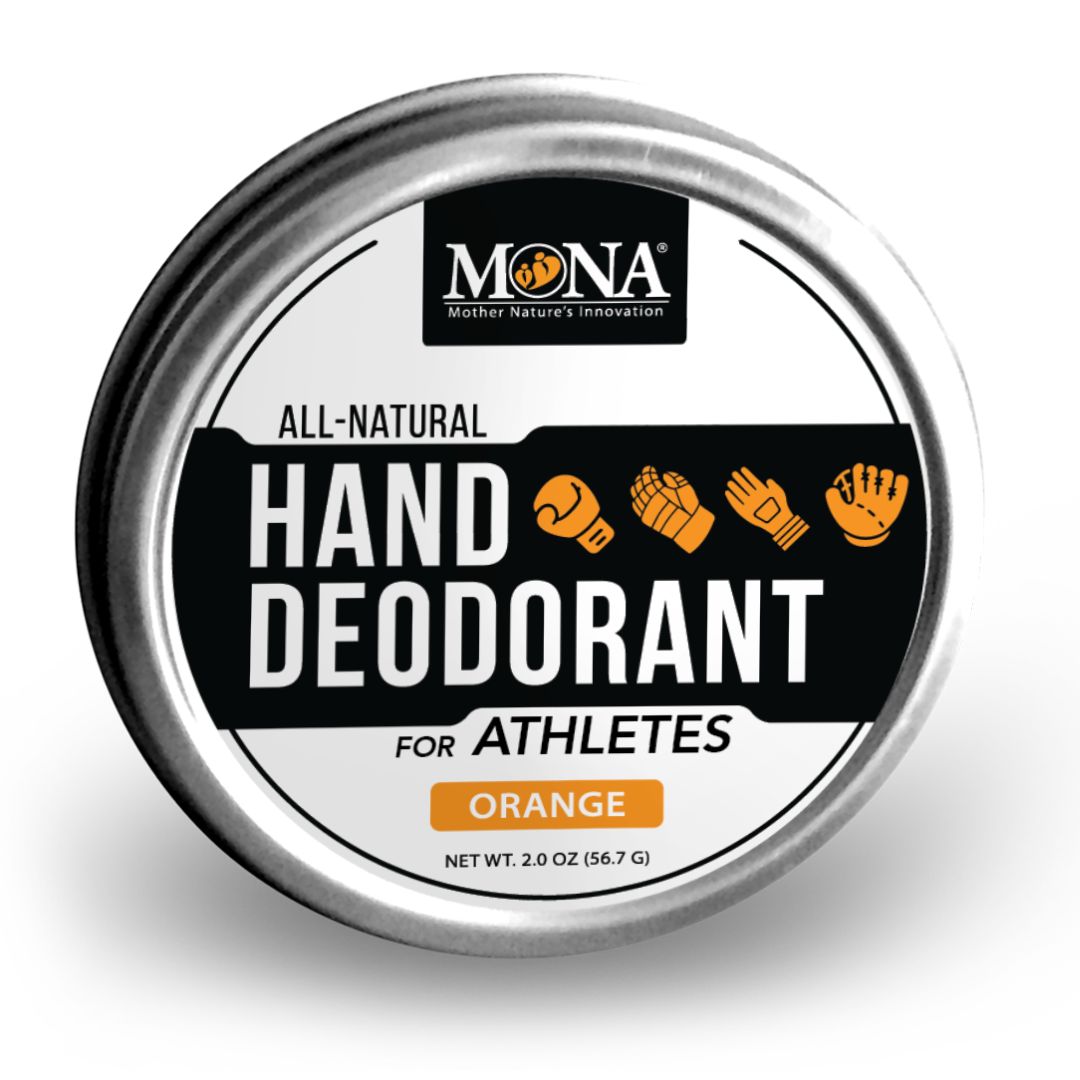 Hand Deodorant for Athletes | Orange | Deodorize Nourish & Absorb Excess Moisture | 100% Natural