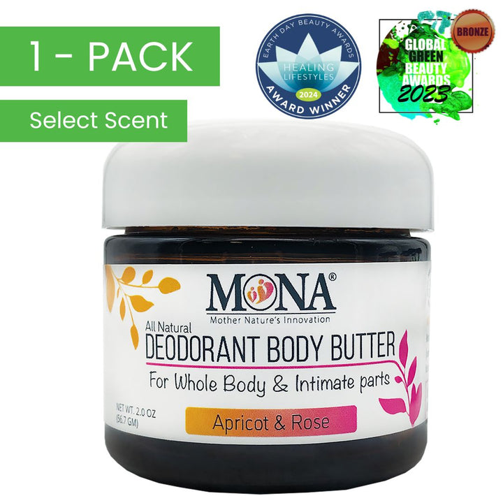 Deodorant Body Shea Butter for Whole Body & Intimate Parts | 2.0 Oz All-Day Odor Protection