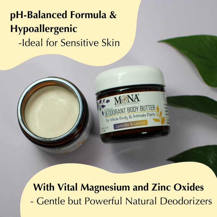 CUSTOM 2-Pack | Shea Cream Deodorant for Whole body & Intimate Parts All-Day Odor Protection