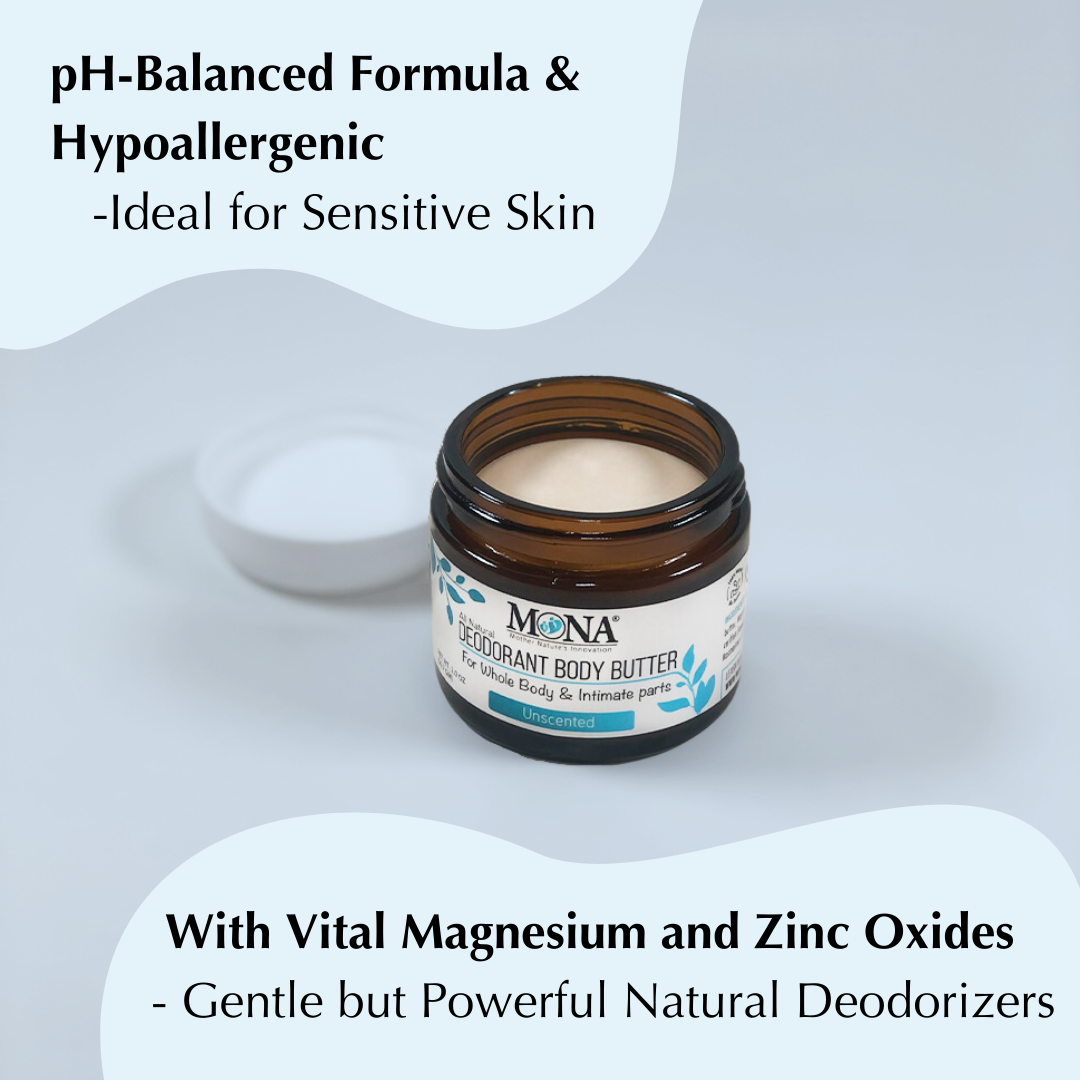 CUSTOM 3-Pack | Shea Cream Deodorant for Whole body & Intimate Parts All-Day Odor Protection