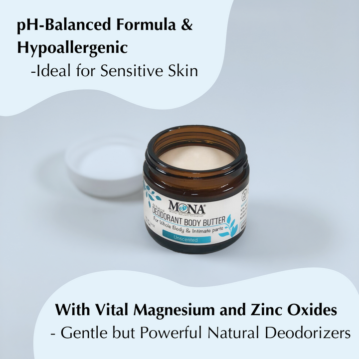 CUSTOM 3-Pack | Shea Cream Deodorant for Whole body & Intimate Parts All-Day Odor Protection