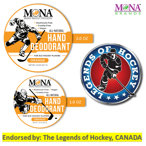 All Natural Hand Deodorant for Ace Hockey Players | Orange Scent