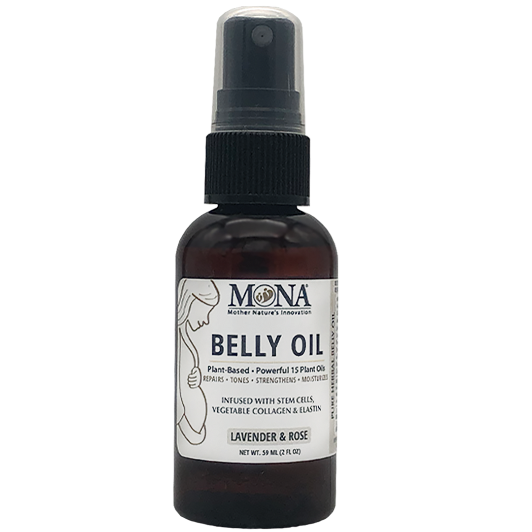 Natural Belly Oil (Lavender & Rose Scents) | 2.0 Oz