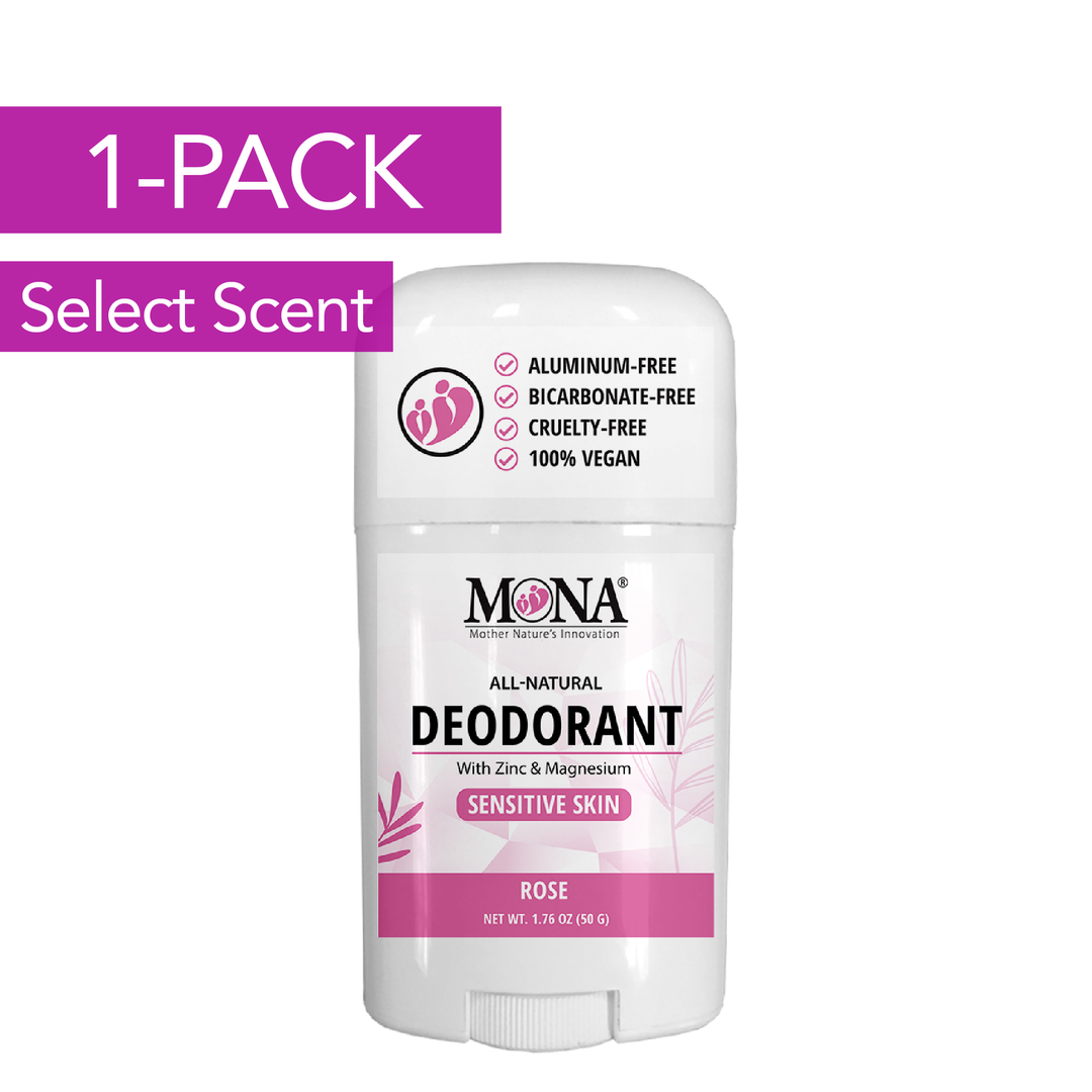 One Pack Selected Scent All Natural Deodorant for Sensitive Skin