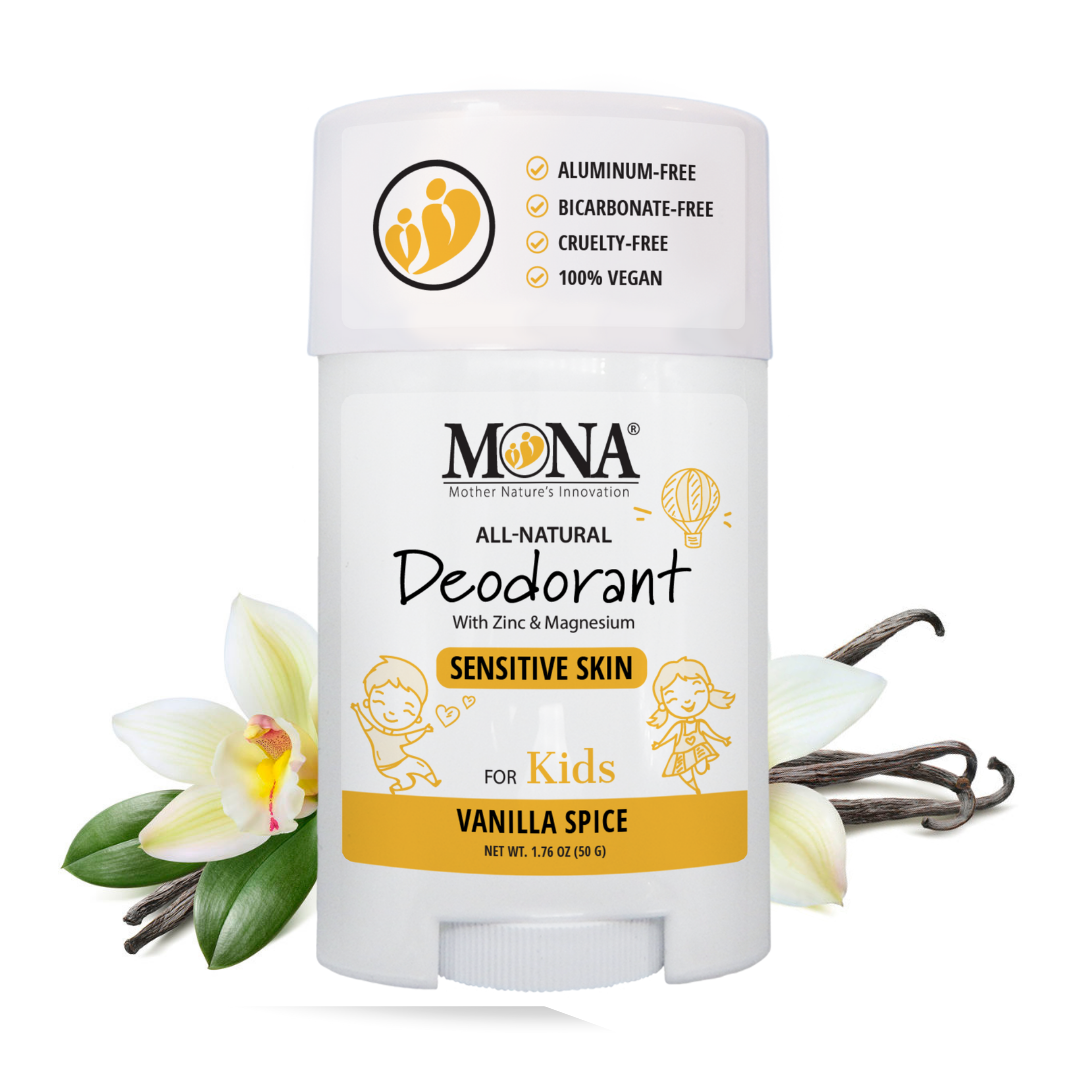 Vanilla Spice Scented Deodorant for Kids; Kids Deodorant, For Boys and Girls, Teen, Pre-teen