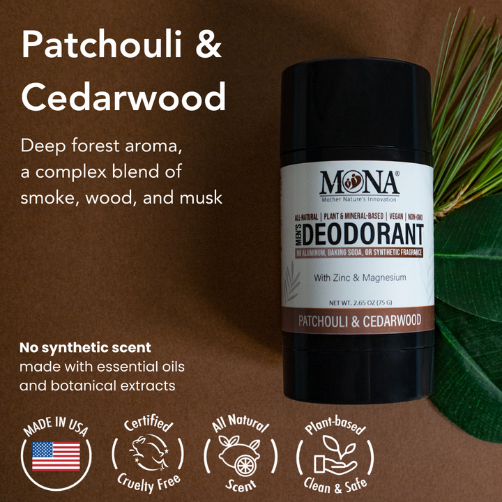 Men's Natural Deodorant | All-Natural Deodorant for Men, Women, & Teens | 2.65 Oz