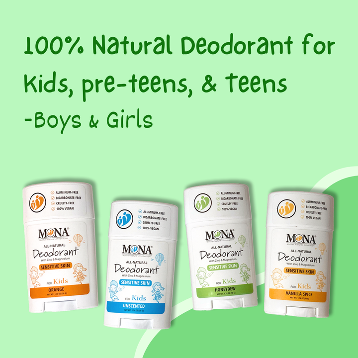 CUSTOM 2-Pack | All Natural Kids Deodorant for Boys and Girls
