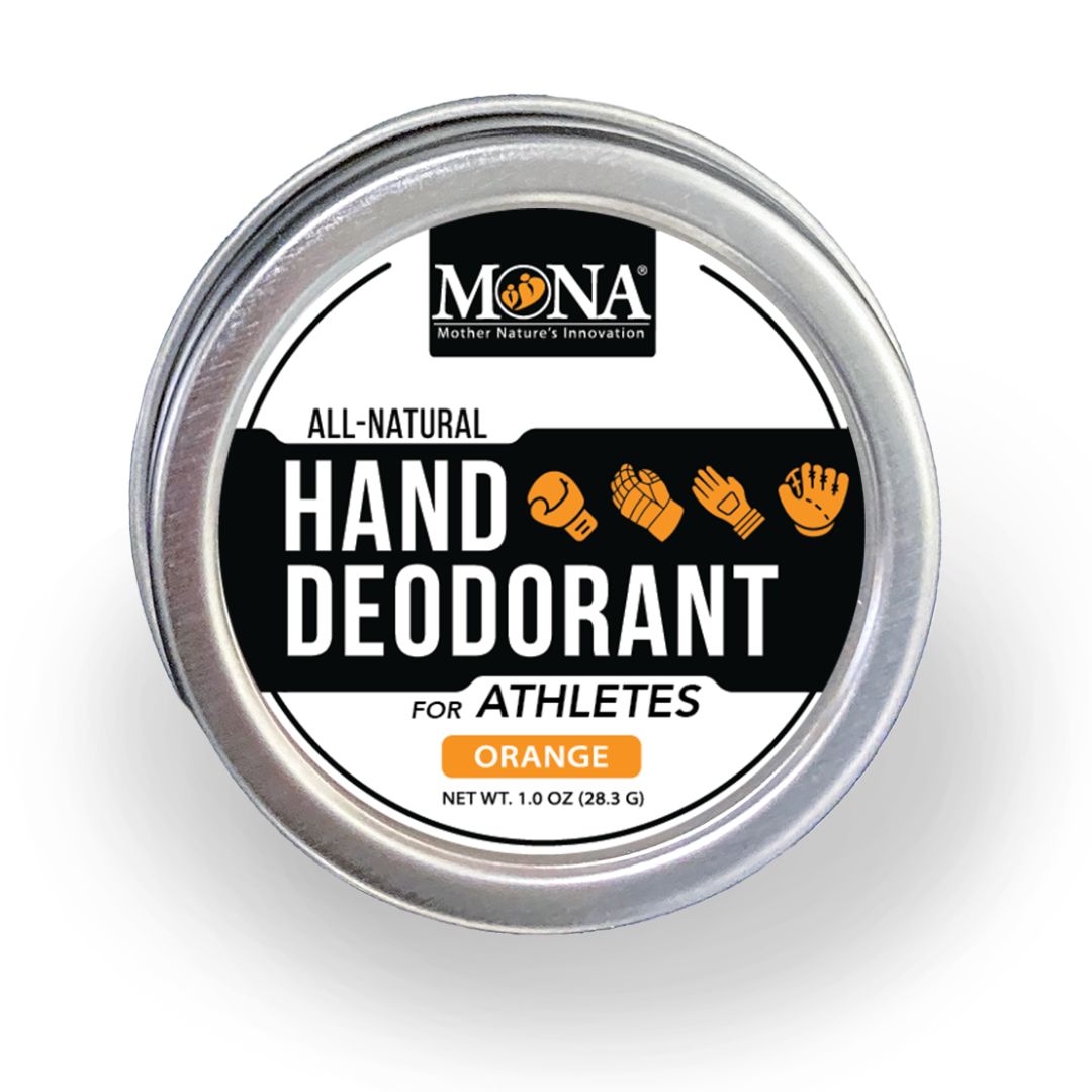 Hand Deodorant for Athletes | Orange | Deodorize Nourish & Absorb Excess Moisture | 100% Natural