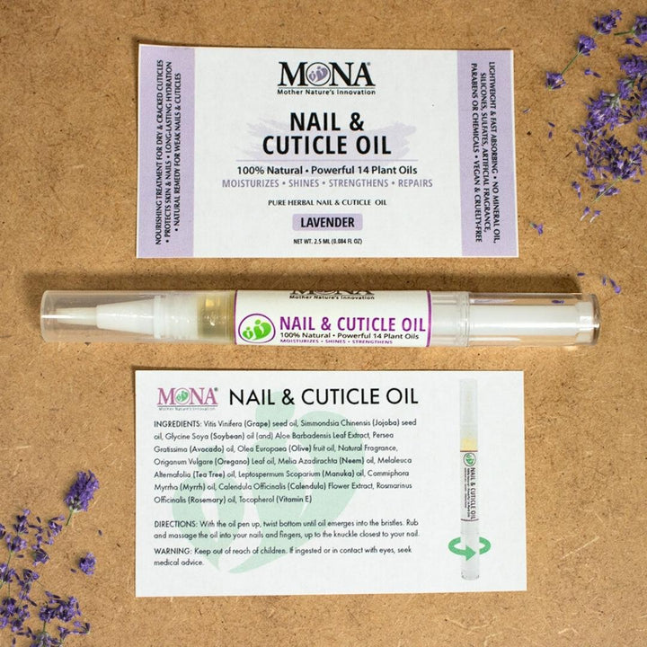 Nail and Cuticle Treatment Pen | Lavender | Strengthens & Shines (0.084 oz 2.5mL)