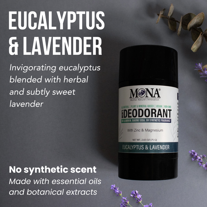 Men's Natural Deodorant | All-Natural Deodorant for Men, Women, & Teens | 2.65 Oz