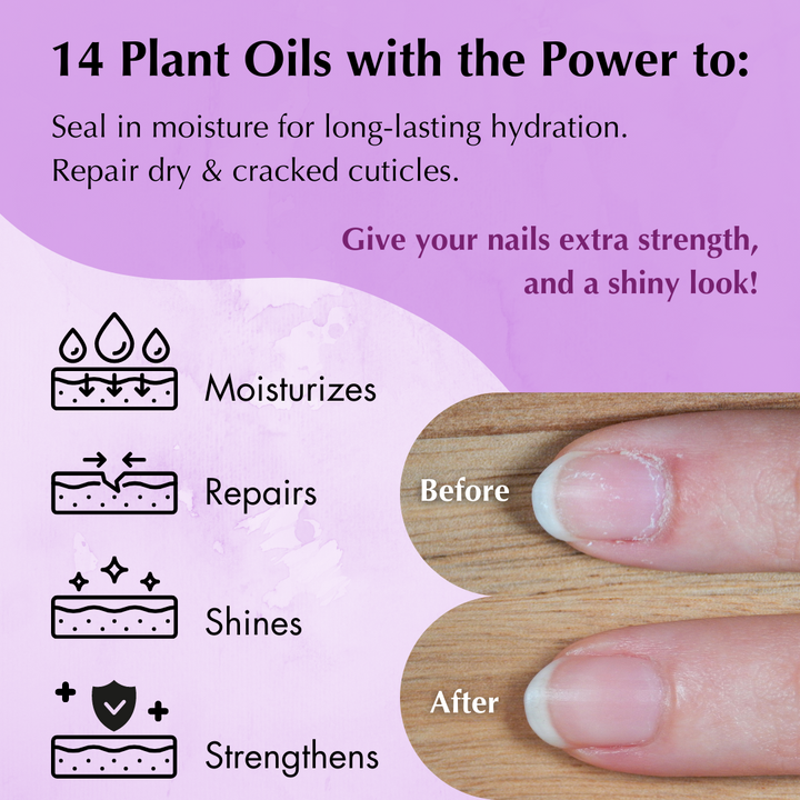 All Natural Nail & Cuticle Oil | Bottle | Lavender