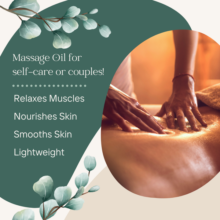 Plant-Based Anti-Cellulite Massage Oil (Naturally scented with Eucalyptus, Lavender, & Lemon)