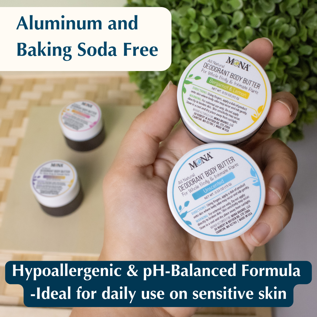 Deodorant for Whole Body & Intimate Parts Travel Sized | 0.53 oz jar
