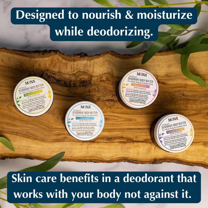 Deodorant for Whole Body & Intimate Parts Travel Sized | 0.53 oz jar