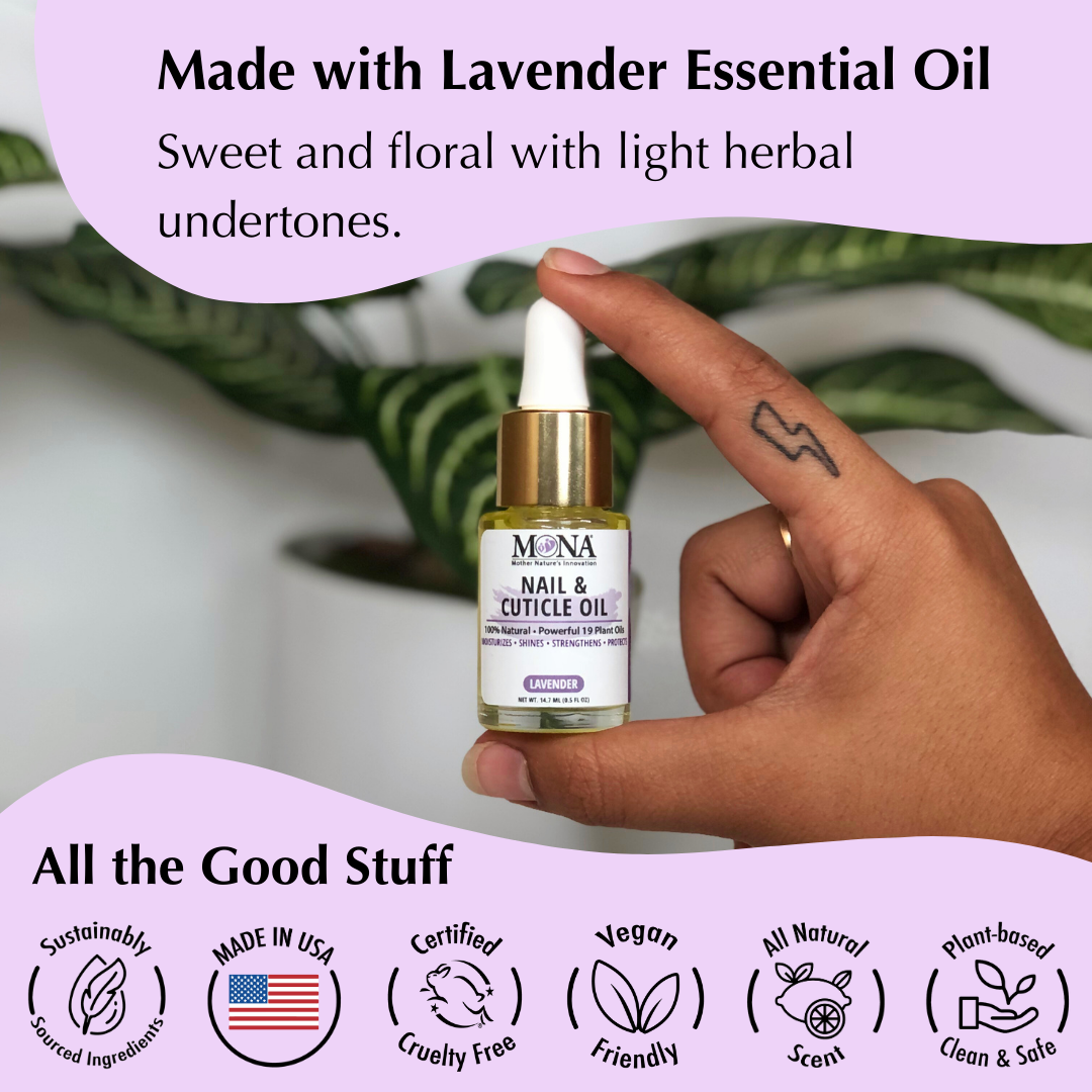 All Natural Nail & Cuticle Oil | Bottle | Lavender