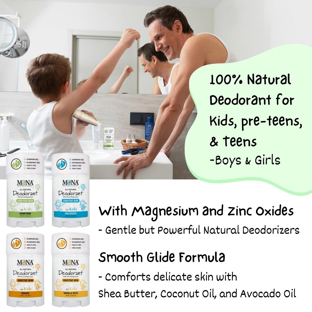 Best Seller 3-Pack | KIDS Deodorant | Honeydew | 1.76 oz each