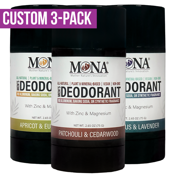 CUSTOM 3-Pack | Deodorant for Men, Women, Teens | 2.65 Oz Ea.
