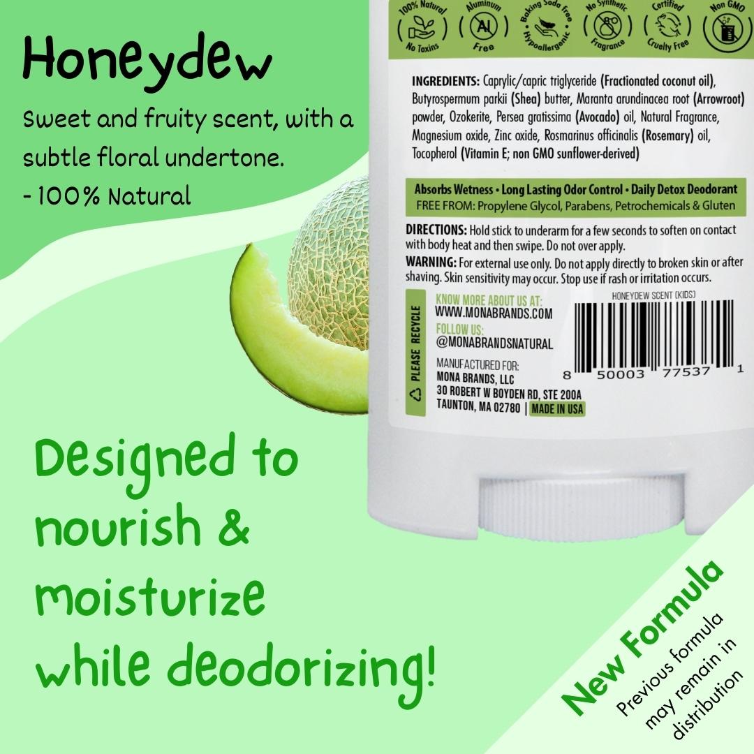 Best Seller 3-Pack | KIDS Deodorant | Honeydew | 1.76 oz each