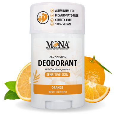 Deodorant for Women, Men, and Teens, Orange Deodorant, All Natural deodorant for sensitive skin