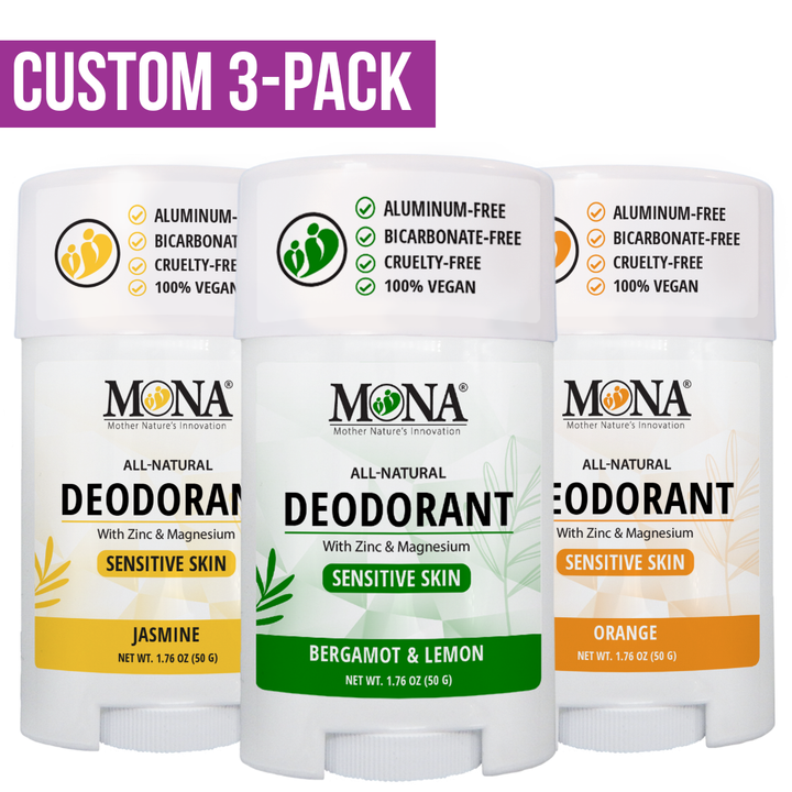 CUSTOM 3-Pack | Deodorant for Women, Men, Teens | 1.76 Oz Ea.