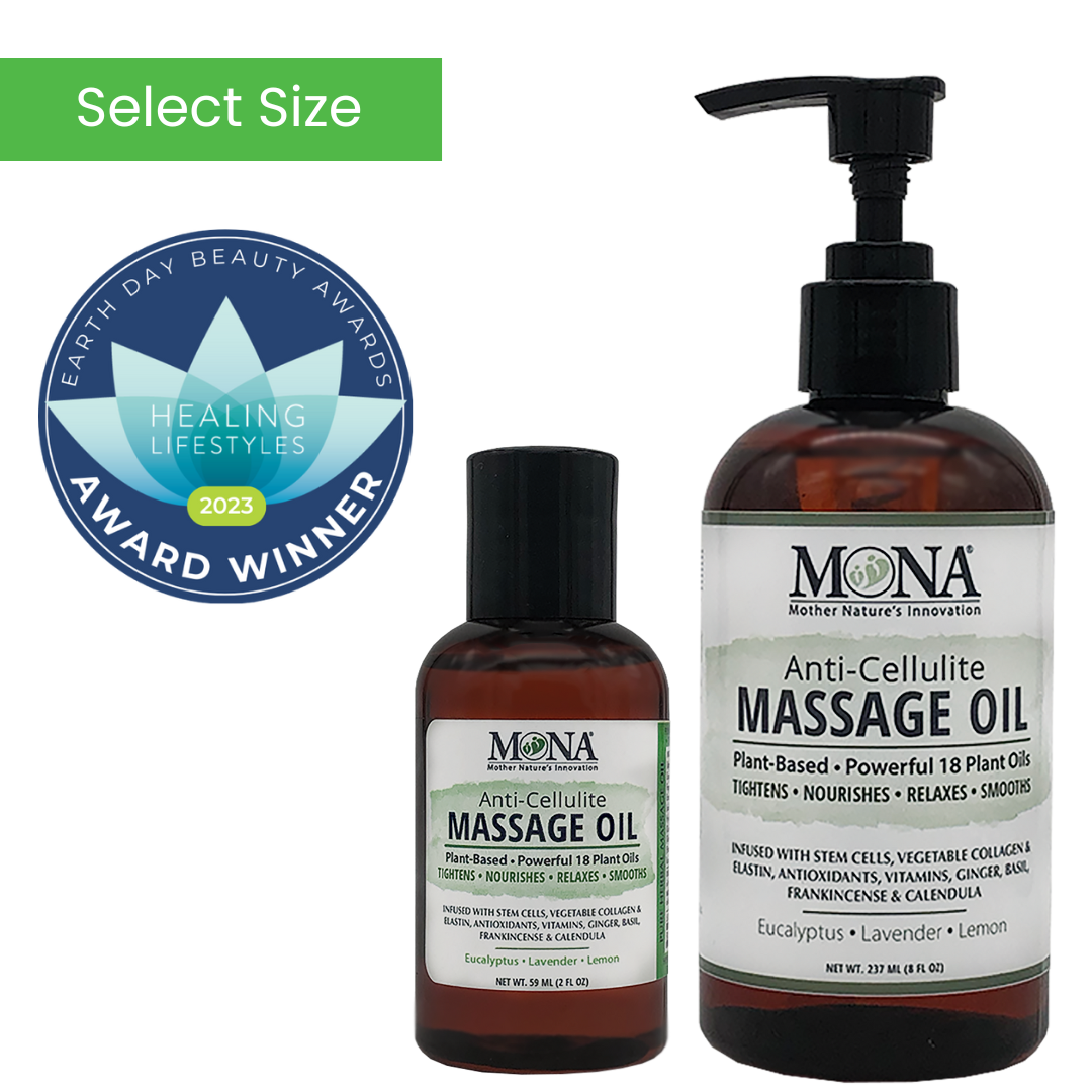 Anti Cellulite massage Oil, Skin care Oil, Natural Massage Oil, Earth Day Beauty Award