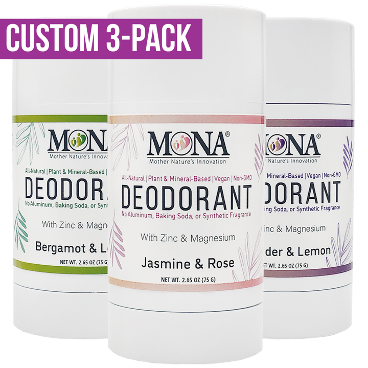 CUSTOM 3-Pack | Deodorant for Women, Men, Teens | 2.65 Oz Ea.