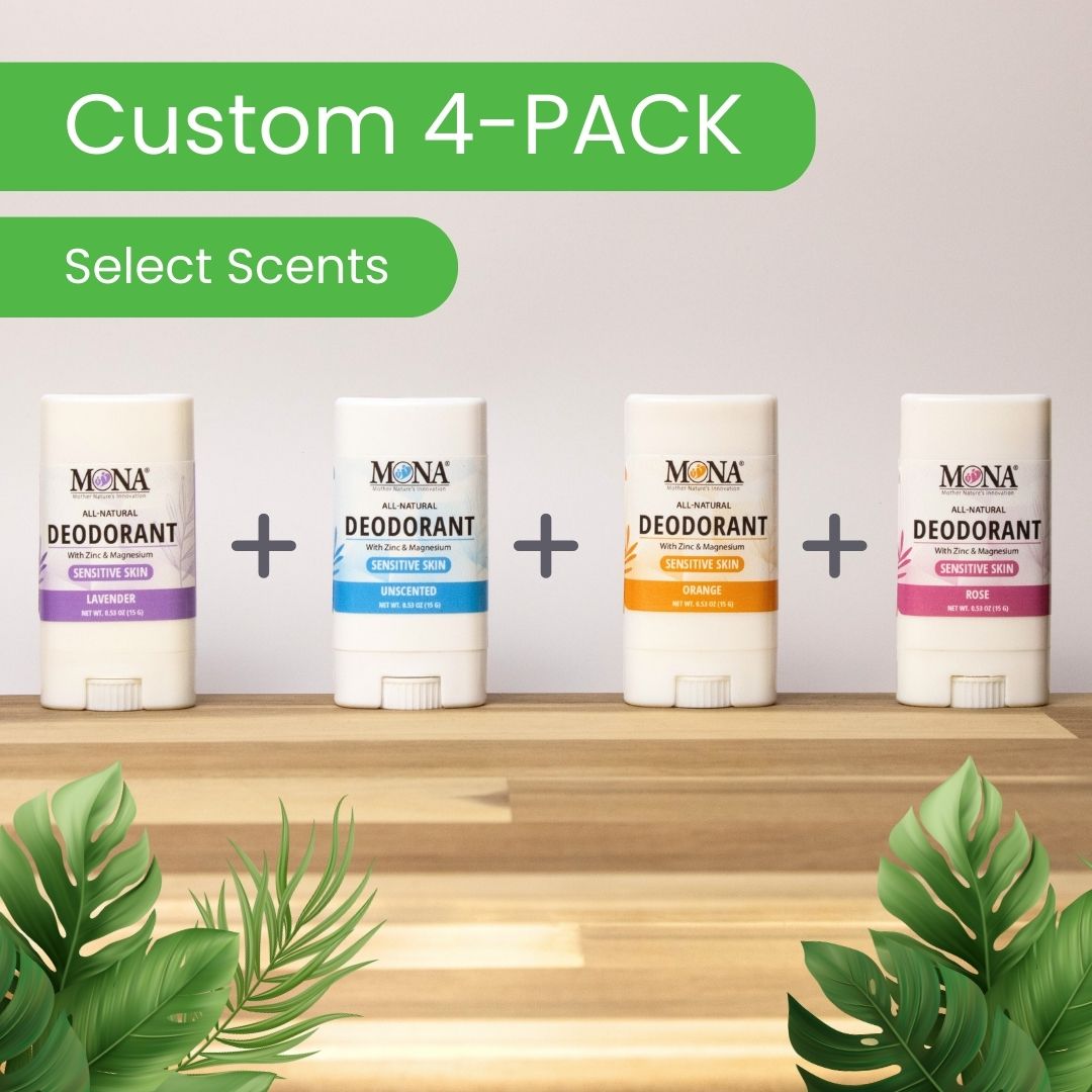 CUSTOM 4-PACK | Travel Size Deodorant (0.53 oz each)