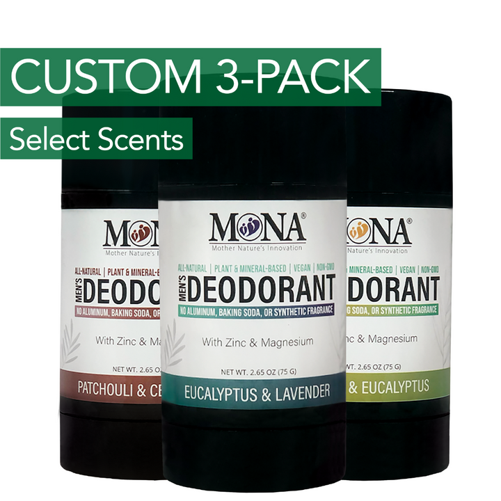 CUSTOM 3-Pack | Deodorant for Men, Women, Teens | 2.65 Oz Ea.