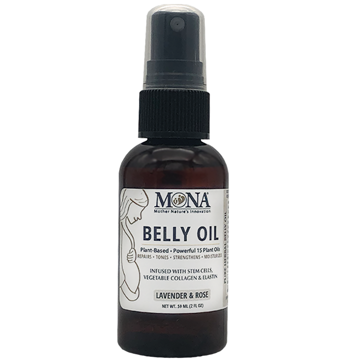 Natural Belly Oil (Lavender & Rose Scents) | 2.0 Oz