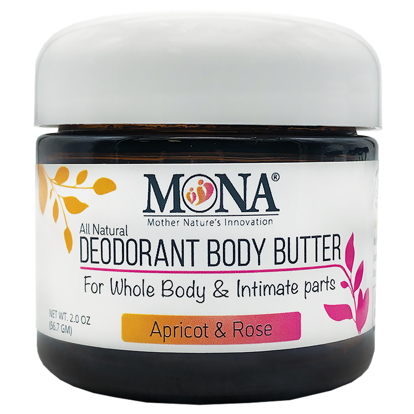 Deodorant Body Butter for Whole Body & Intimate Parts | 2.0 Oz