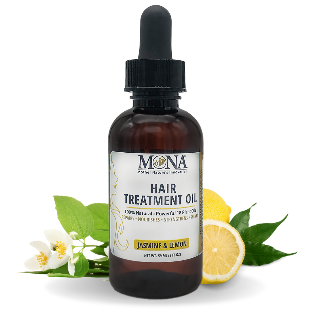 Hair Treatment Oil, Jasmine and LEmon Scents, All Natural Hair Oil