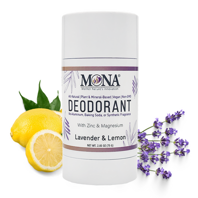 All Natural Deodorant for Women, Men, and Teens, Lavender and Lemon Scents