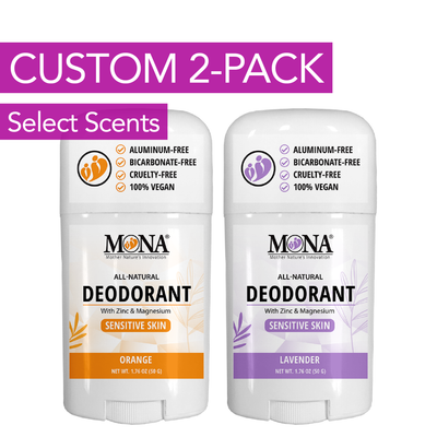 CUSTOM 2-Pack | Deodorant for Women, Men, Teens | 1.76 Oz Ea.