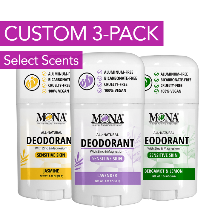 CUSTOM 3-Pack | Deodorant for Women, Men, Teens | 1.76 Oz Ea.