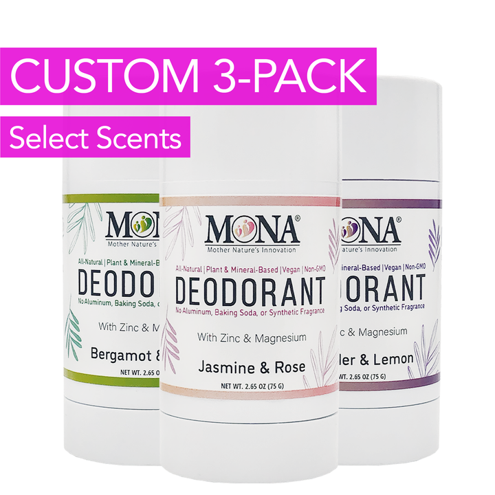 CUSTOM 3-Pack | Deodorant for Women, Men, Teens | 2.65 Oz Ea.