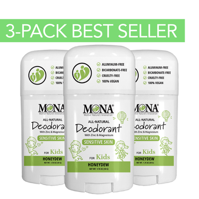 Best Seller 3-Pack | KIDS Deodorant | Honeydew | 1.76 oz each