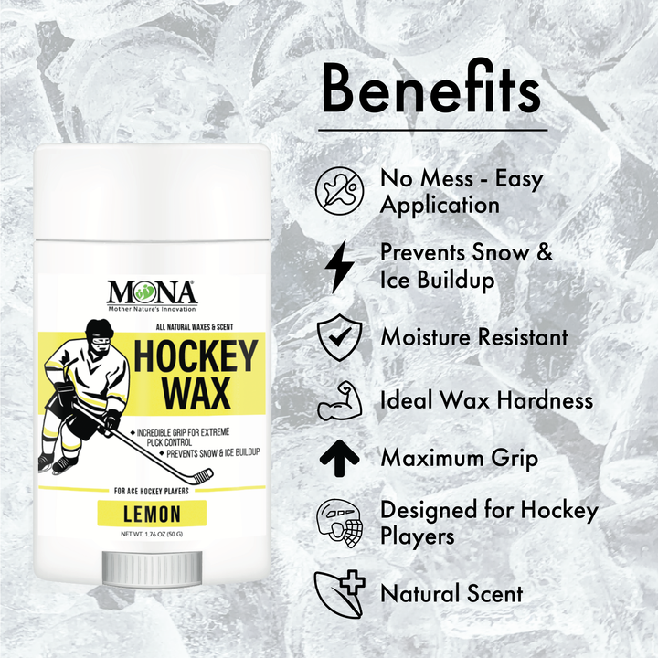 All-Natural Hockey Wax 1.76oz (Lemon Scent)