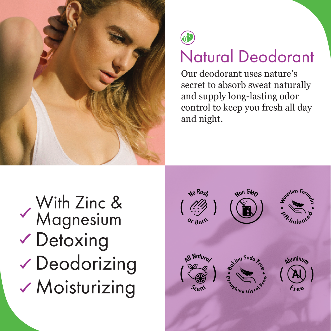 CUSTOM 2-Pack | Deodorant for Women, Men, Teens | 2.65 Oz Ea.